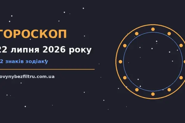 Гороскоп на 22 липня 2026 року: ритм дня для 12 знаків для роботи, дому й кохання