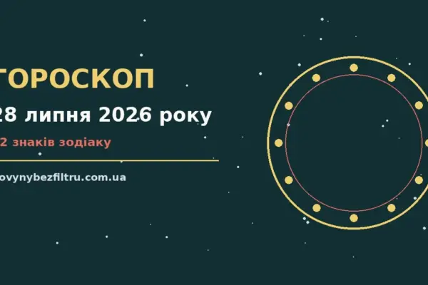 Гороскоп на 28 липня 2026 року: ритм дня для 12 знаків для роботи, дому й кохання