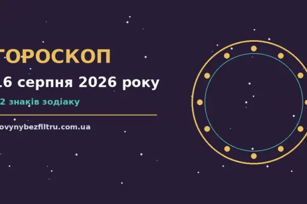 Гороскоп на 16 серпня 2026 року: ритм дня для 12 знаків для роботи, дому й кохання