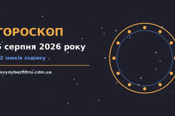 Гороскоп на 5 серпня 2026 року: ритм дня для 12 знаків для роботи, дому й кохання