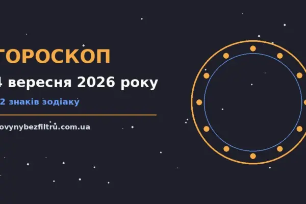 Гороскоп на 4 вересня 2026 року: ритм дня для 12 знаків для роботи, дому й кохання