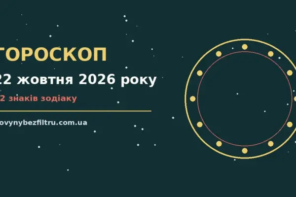 Гороскоп на 22 жовтня 2026 року: ритм дня для 12 знаків для роботи, дому й кохання